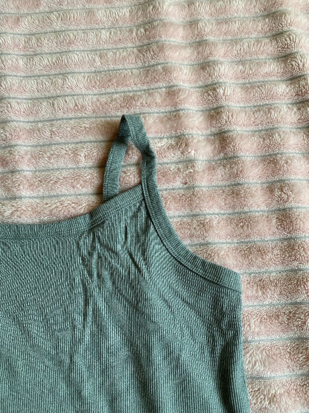 Grey Ribbed Cami - Picture 1 of 4